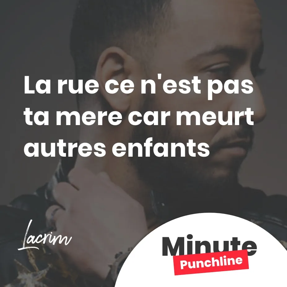 La rue ce n'est pas ta mere car meurt autres enfants