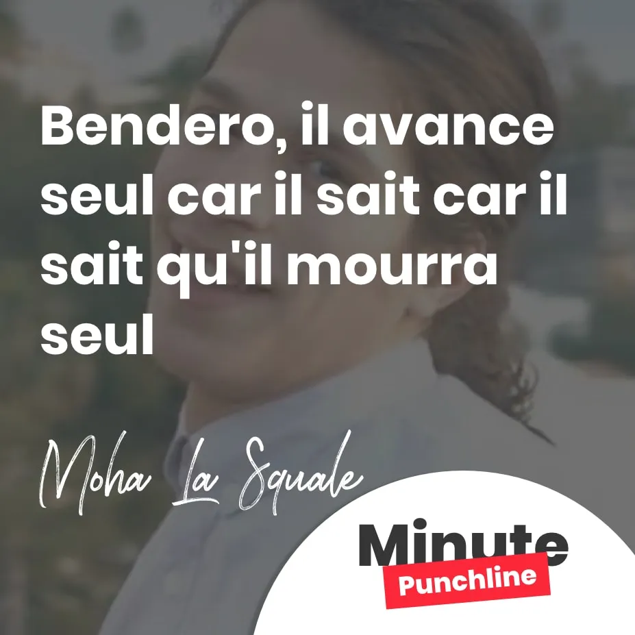 Bendero, il avance seul car il sait car il sait qu'il mourra seul