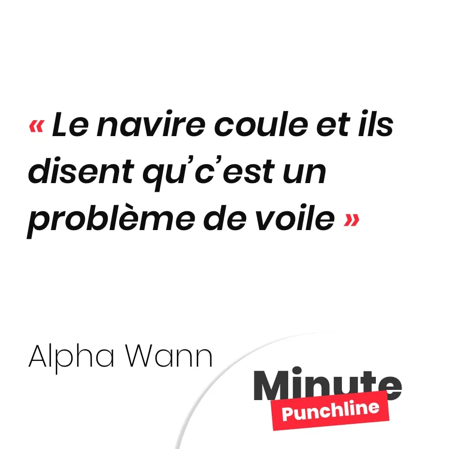 Le navire coule et ils disent qu’c’est un problème de voile