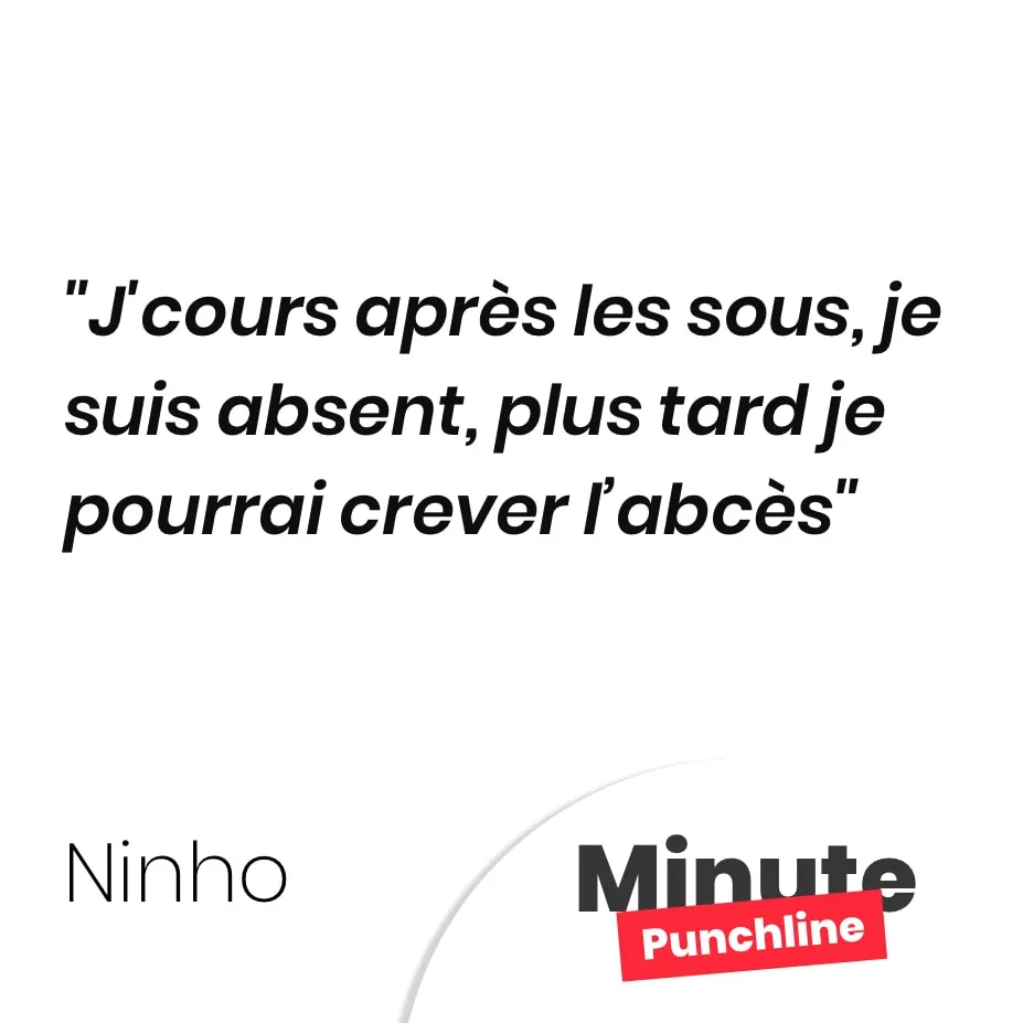 J’cours après les sous, je suis absent, plus tard je pourrai crever l’abcès