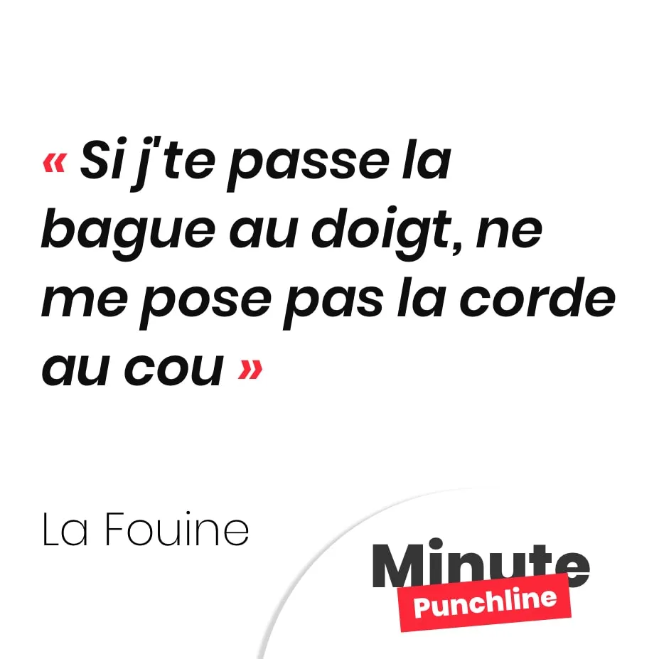 Si j'te passe la bague au doigt, ne me pose pas la corde au cou