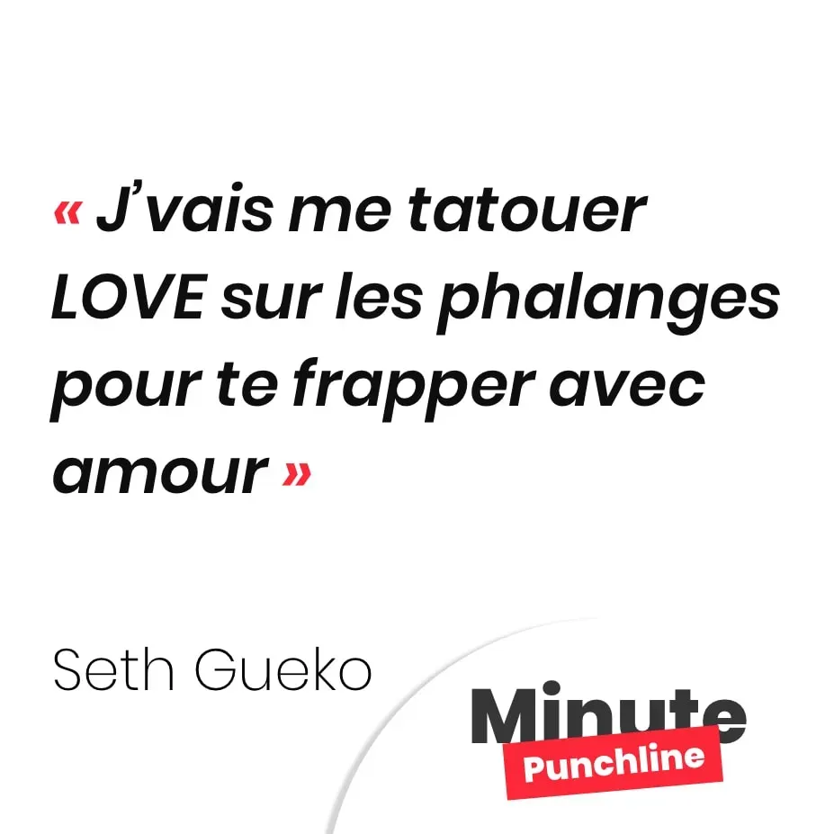 J’vais me tatouer LOVE sur les phalanges pour te frapper avec amour