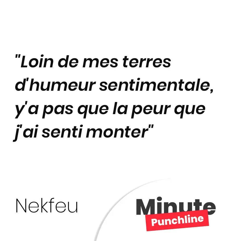 Loin de mes terres d’humeur sentimentale, y’a pas que la peur que j’ai senti monter