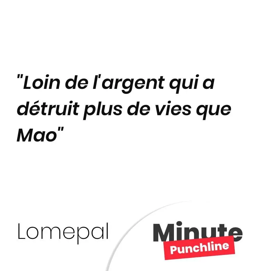 Loin de l’argent qui a détruit plus de vies que Mao
