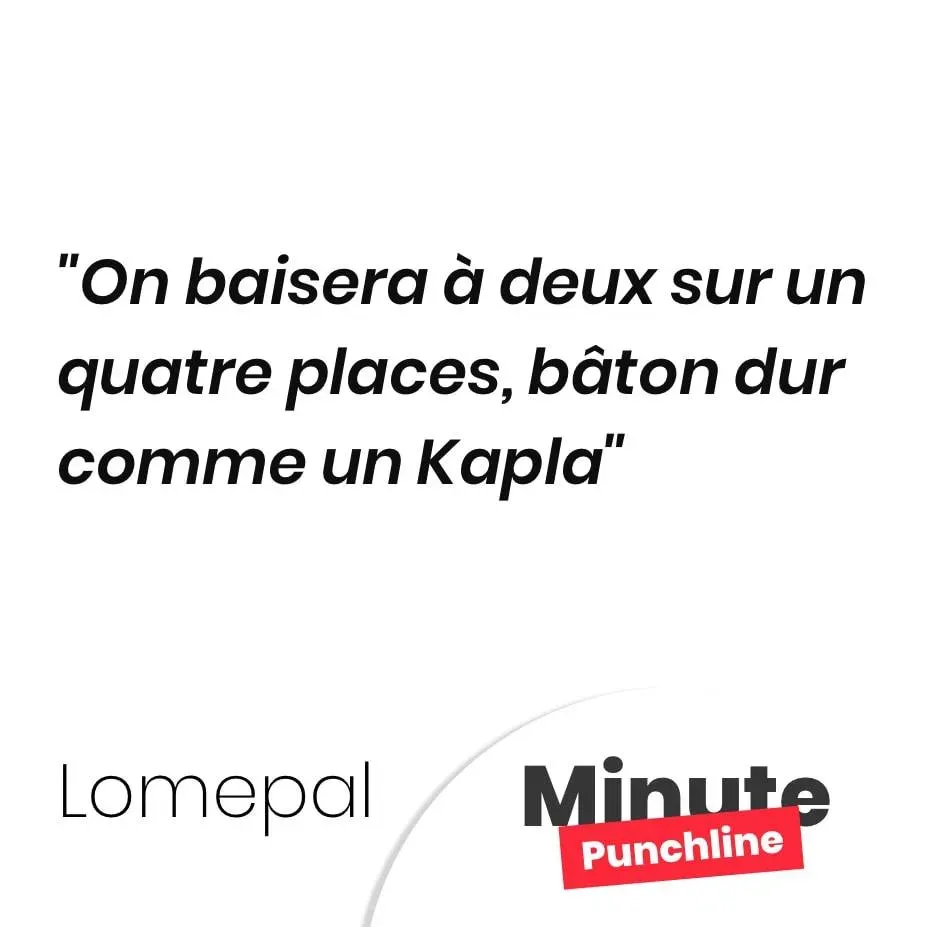 On baisera à deux sur un quatre places, bâton dur comme un Kapla