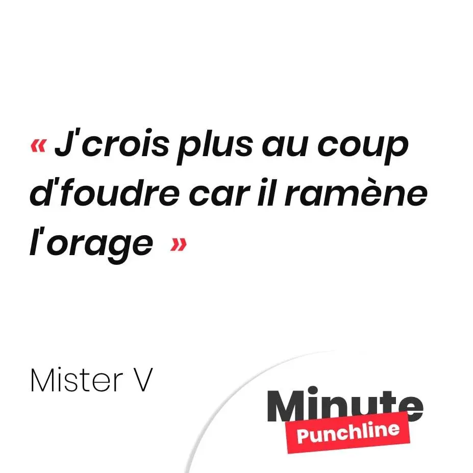 J'crois plus au coup d'foudre car il ramène l'orage