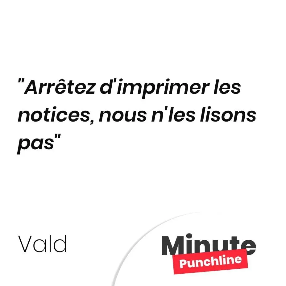 Arrêtez d’imprimer les notices, nous n’les lisons pas
