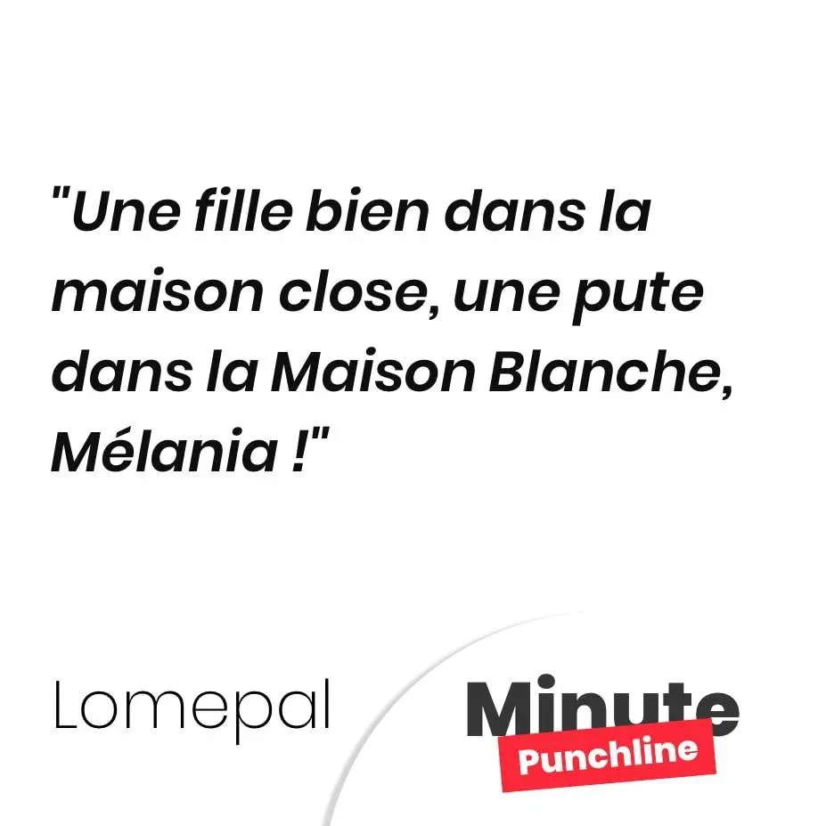 Une fille bien dans la maison close, une pute dans la Maison Blanche, Mélania !