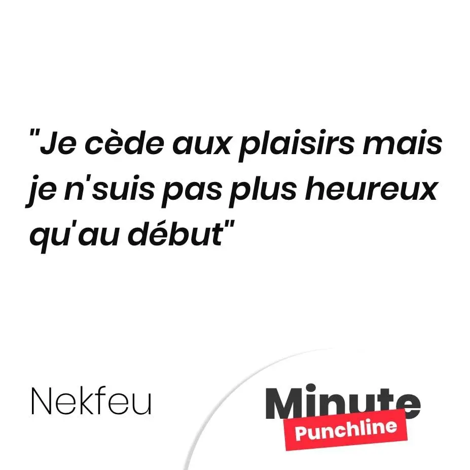 Je cède aux plaisirs mais je n’suis pas plus heureux qu’au début