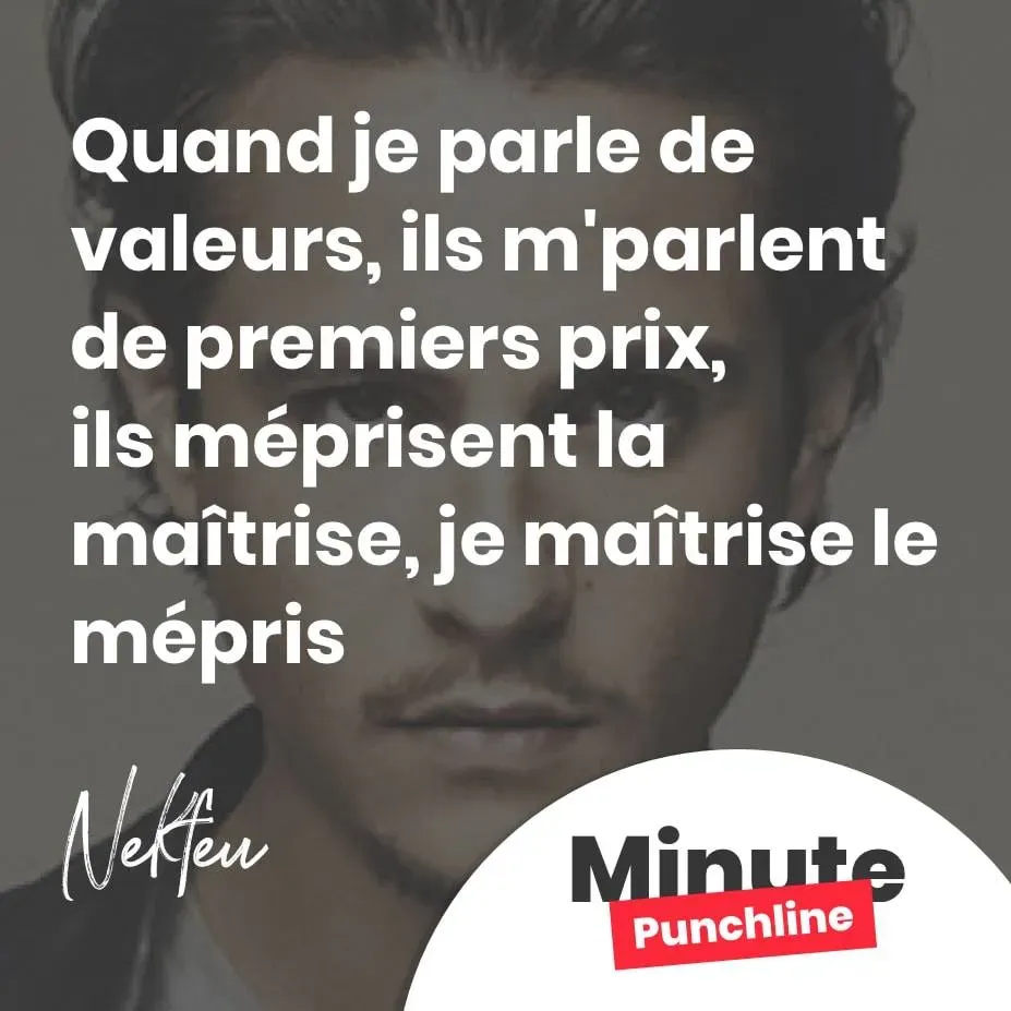 Quand j'parle de valeurs, ils m'parlent de premiers prix Ils méprisent la maîtrise, je maîtrise le mépris