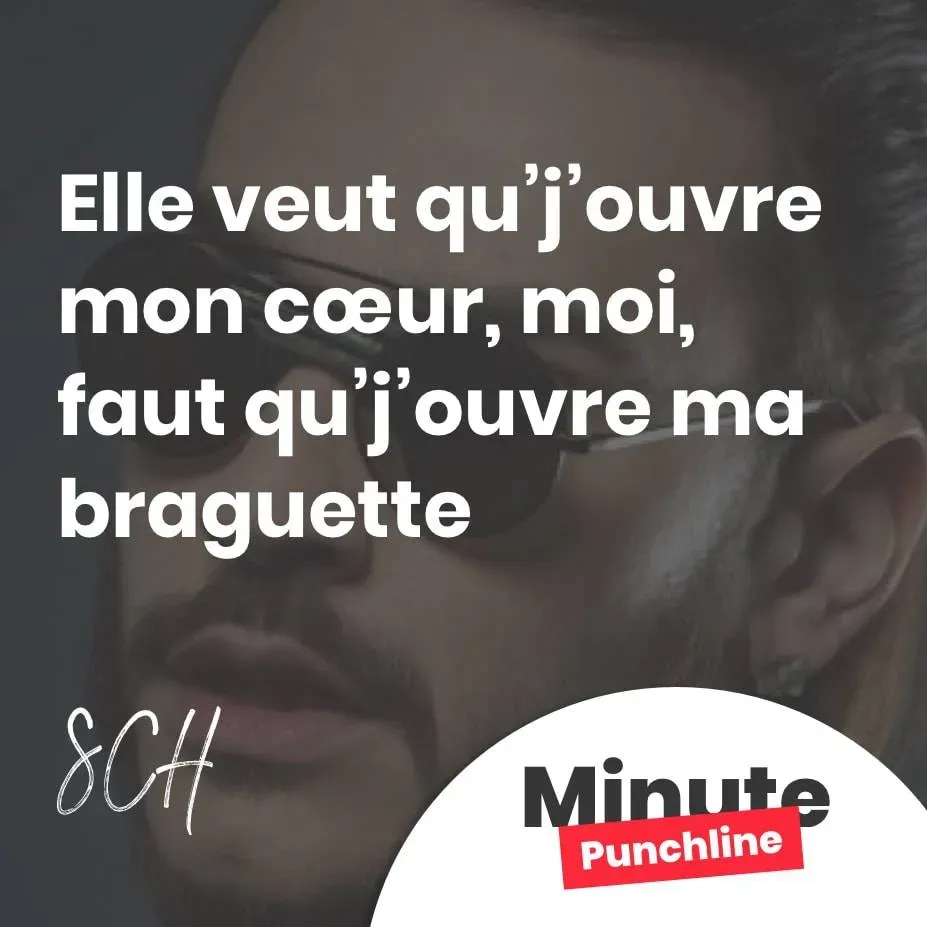 Elle veut qu’j’ouvre mon cœur, moi, faut qu’j’ouvre ma braguette