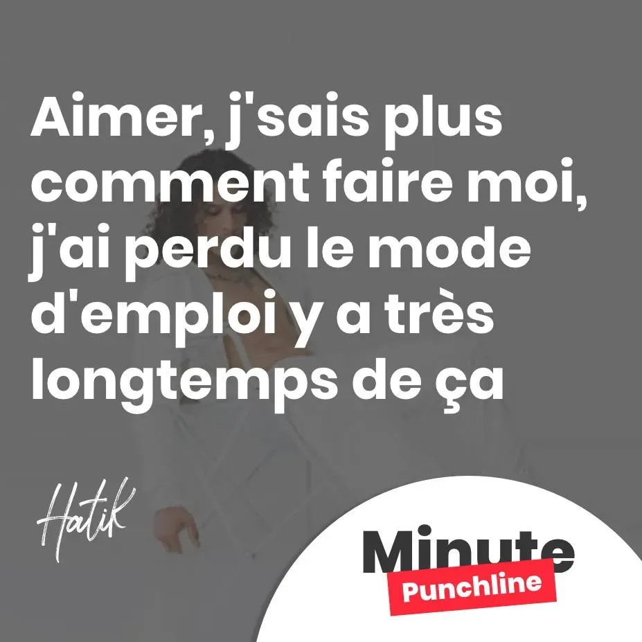 Aimer, j'sais plus comment faire moi J'ai perdu le mode d'emploi y a très longtemps de ça