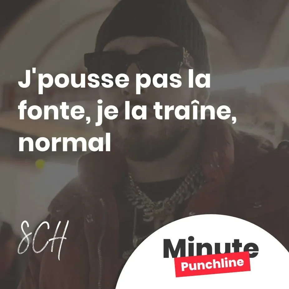 J'pousse pas la fonte, je la traîne, normal