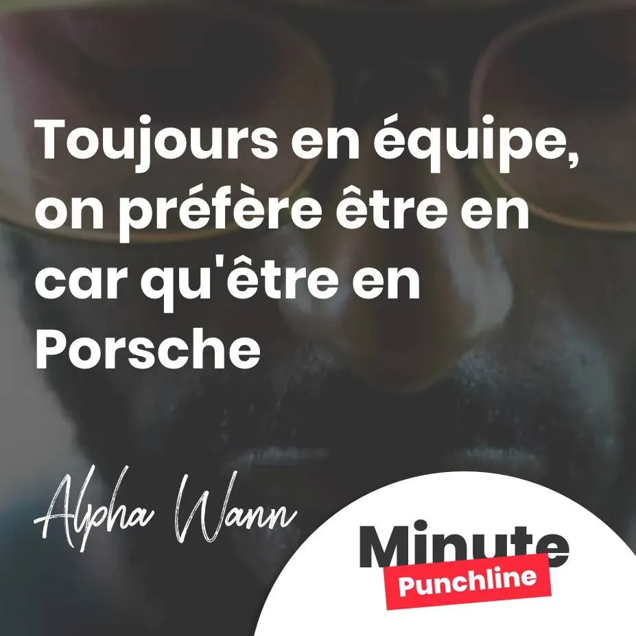 Toujours en équipe, on préfère être en car qu'être en Porsche