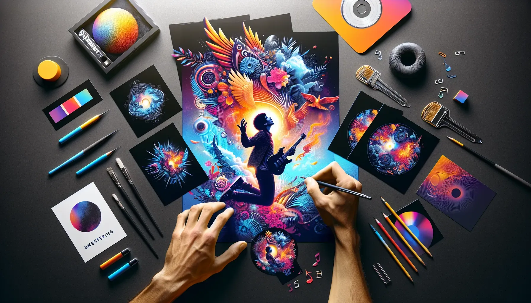 découvrez comment un graphiste peut magnifier l'identité visuelle d'un artiste à travers une collaboration créative et artistique unique.