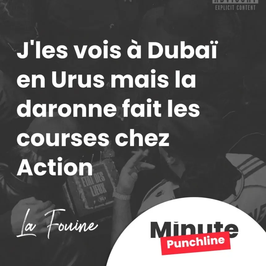 J’les vois à Dubaï en Urus mais la daronne fait les courses chez Action